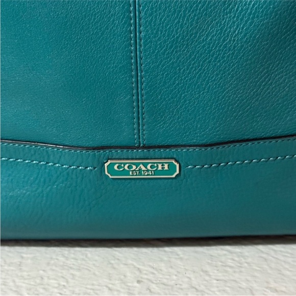 Coach Turquoise Leather Hobo Bag - Picture 4 of 17